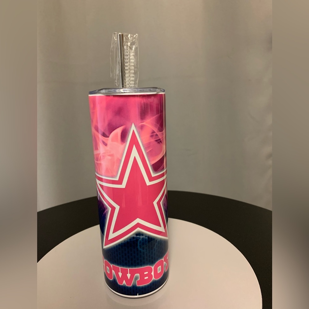 Hand Crafted Dallas Cowboys 20oz Skinny Tumbler
